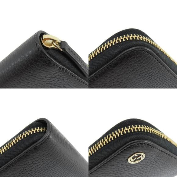 GUCCI Interlocking G Long Wallet Leather 509644 Black - Picture 10 of 11